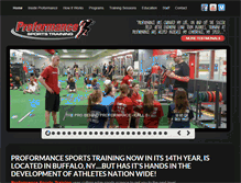 Tablet Screenshot of proformancesportstraining.com